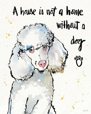 Strike a Paws III Black Ornate Wood Framed Art Print with Double Matting by Tavoletti, Anne