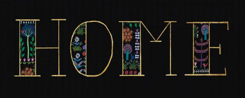 Bright Folklore Home Black Ornate Wood Framed Art Print with Double Matting by Wild Apple Portfolio