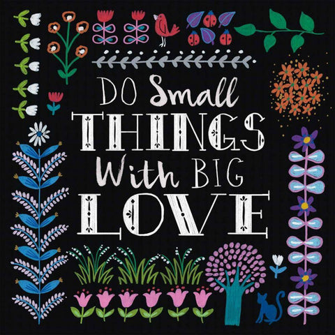 Bright Folklore Inspiration I White Modern Wood Framed Art Print with Double Matting by Wild Apple Portfolio