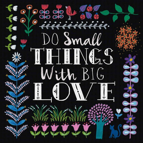 Bright Folklore Inspiration I Black Modern Wood Framed Art Print by Wild Apple Portfolio