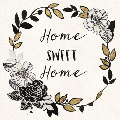 Dream Garden Inspiration II Black Ornate Wood Framed Art Print with Double Matting by Wild Apple Portfolio