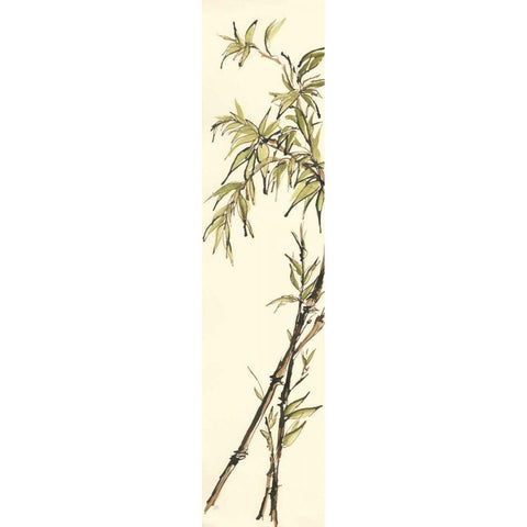 Summer Bamboo I White Modern Wood Framed Art Print by Paschke, Chris