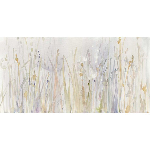 Autumn Grass White Modern Wood Framed Art Print by Tillmon, Avery