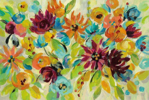 Autumn Joy Black Ornate Wood Framed Art Print with Double Matting by Vassileva, Silvia