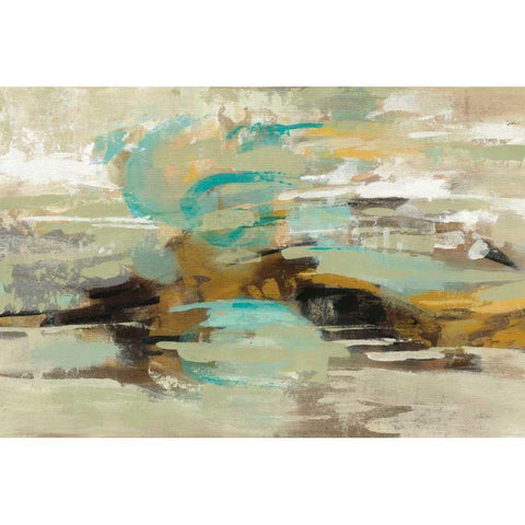 Hidden Lagoon White Modern Wood Framed Art Print by Vassileva, Silvia