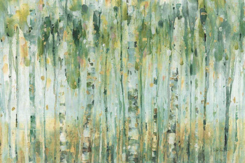 The Forest I White Modern Wood Framed Art Print with Double Matting by Audit, Lisa