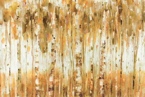 The Forest I Fall White Modern Wood Framed Art Print with Double Matting by Audit, Lisa