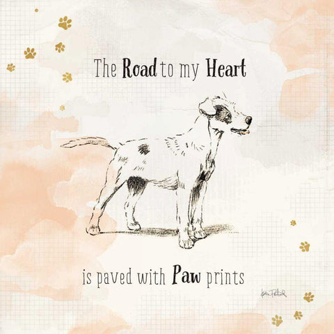 Furry Friends I White Modern Wood Framed Art Print with Double Matting by Pertiet, Katie