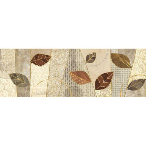 Bohemian Leaves IV Neutral White Modern Wood Framed Art Print by Charron, Veronique