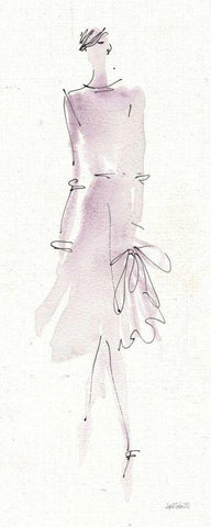 La Fashion I Black Ornate Wood Framed Art Print with Double Matting by Tavoletti, Anne