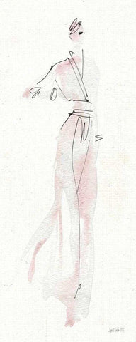 La Fashion IV White Modern Wood Framed Art Print with Double Matting by Tavoletti, Anne