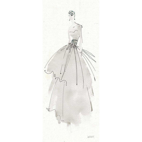 La Fashion II Gray Black Modern Wood Framed Art Print with Double Matting by Tavoletti, Anne