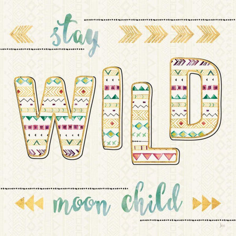 Boho Quotes II Gold Ornate Wood Framed Art Print with Double Matting by Aiken, Jess