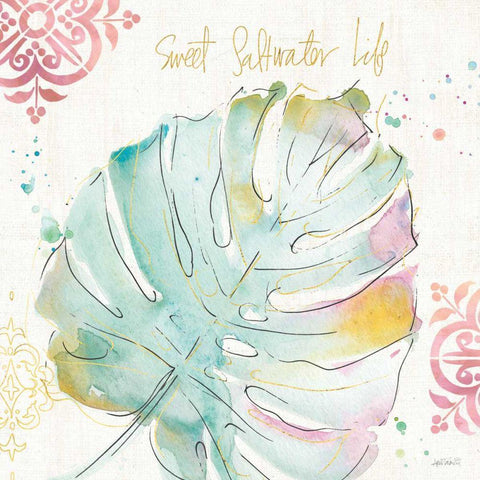 Palm Passion IV White Modern Wood Framed Art Print by Tavoletti, Anne