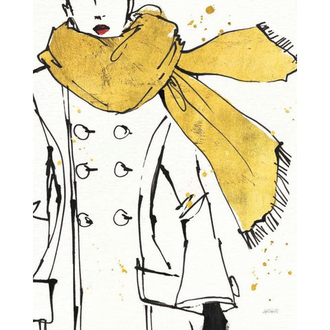 Fashion Strokes III Black Modern Wood Framed Art Print by Tavoletti, Anne