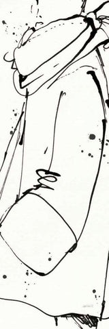 Fashion Strokes VI White Modern Wood Framed Art Print with Double Matting by Tavoletti, Anne