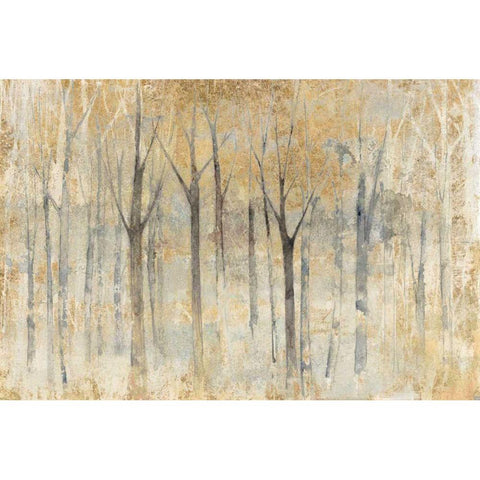 Seasons End Gold Dark White Modern Wood Framed Art Print by Tillmon, Avery