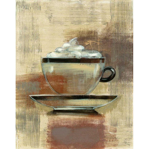 Cafe Classico II Neutral Black Modern Wood Framed Art Print with Double Matting by Vassileva, Silvia