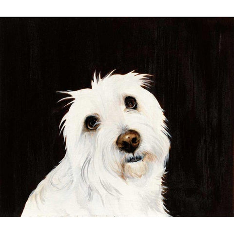 Ruby White Modern Wood Framed Art Print by Ducklow, Patsy