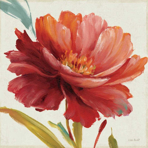 Dancing Colors I Gold Ornate Wood Framed Art Print with Double Matting by Audit, Lisa