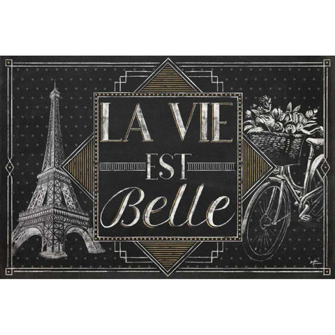 Vive Paris II White Modern Wood Framed Art Print by Penner, Janelle