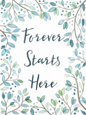 Enchanted Forest II White Modern Wood Framed Art Print with Double Matting by Marshall, Laura