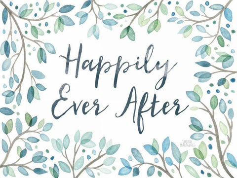 Enchanted Forest III White Modern Wood Framed Art Print with Double Matting by Marshall, Laura