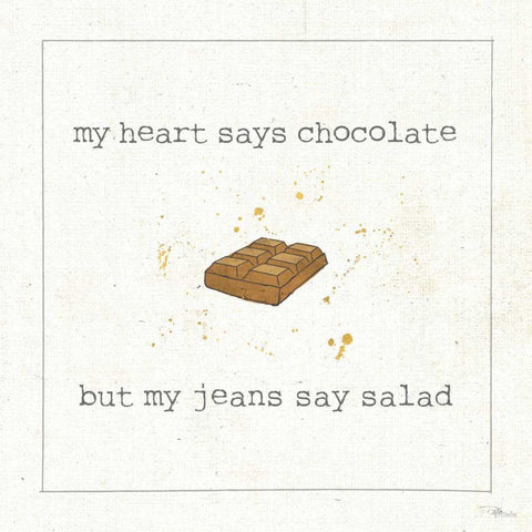 Calorie Cuties IV Black Modern Wood Framed Art Print with Double Matting by Pela Studio