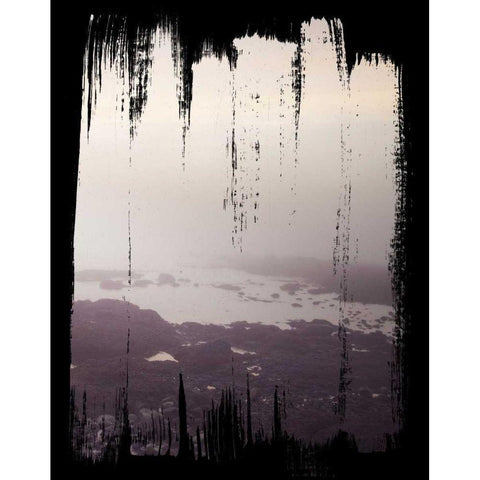 Painted Seaside III on Black Gold Ornate Wood Framed Art Print with Double Matting by Marshall, Laura