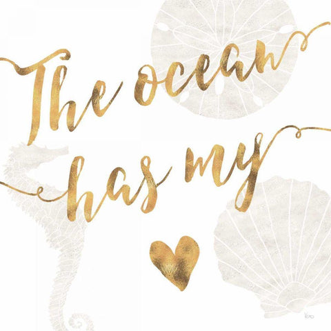 To the Sea II White Modern Wood Framed Art Print with Double Matting by Charron, Veronique