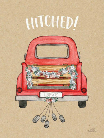 Loads of Love III Black Ornate Wood Framed Art Print with Double Matting by Marshall, Laura