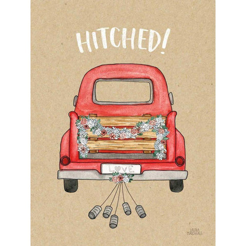 Loads of Love III White Modern Wood Framed Art Print by Marshall, Laura