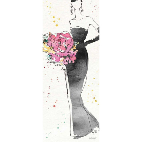 Floral Fashion III Gold Ornate Wood Framed Art Print with Double Matting by Tavoletti, Anne