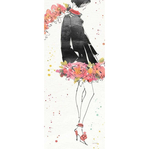 Floral Fashion IV Gold Ornate Wood Framed Art Print with Double Matting by Tavoletti, Anne