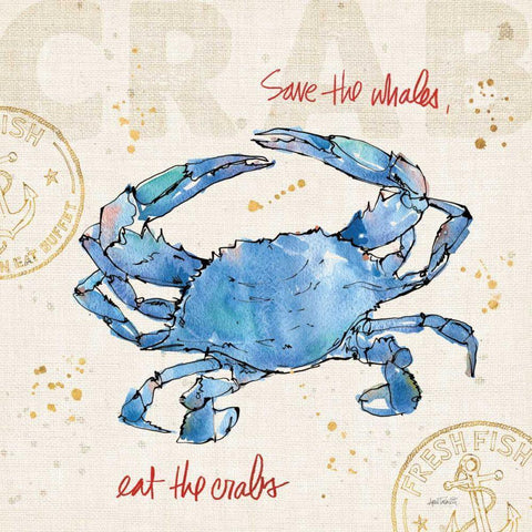 Coastal Catch II White Modern Wood Framed Art Print by Tavoletti, Anne