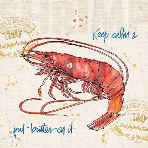 Coastal Catch IV White Modern Wood Framed Art Print by Tavoletti, Anne