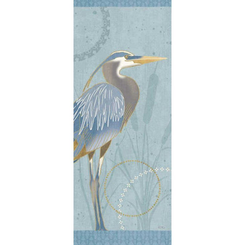 By the Shore IV Black Modern Wood Framed Art Print with Double Matting by Charron, Veronique