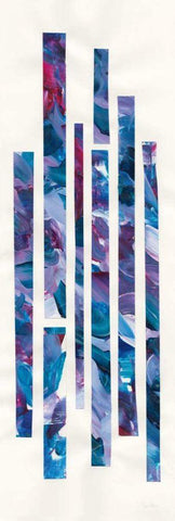 Ribbons of Jewels I Black Ornate Wood Framed Art Print with Double Matting by Rhue, Piper