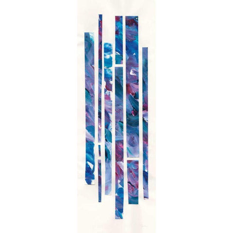 Ribbons of Jewels II Black Modern Wood Framed Art Print with Double Matting by Rhue, Piper