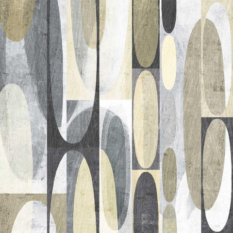Mod Pods Achroma Gold Ornate Wood Framed Art Print with Double Matting by Mullan, Michael