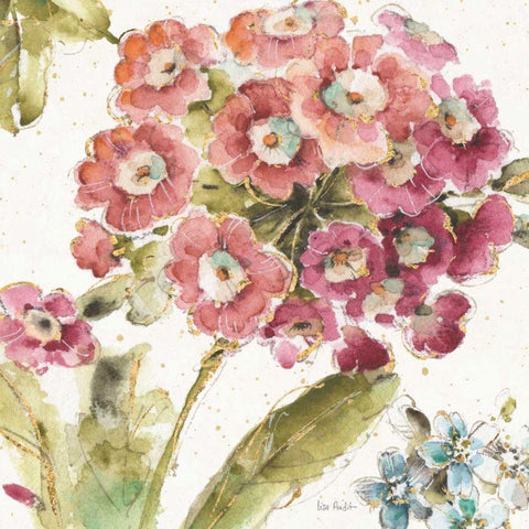 Country Bloom IV White Modern Wood Framed Art Print with Double Matting by Audit, Lisa