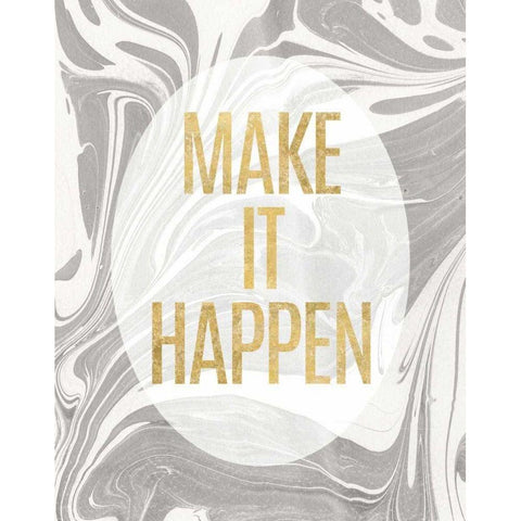 Lets Go for the Gold I Black Modern Wood Framed Art Print by Wild Apple Portfolio