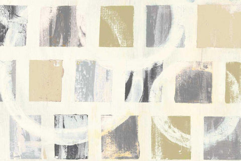 Color Block II Crop Archroma Black Ornate Wood Framed Art Print with Double Matting by Wild Apple Portfolio