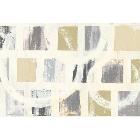 Color Block II Crop Archroma Black Modern Wood Framed Art Print by Wild Apple Portfolio