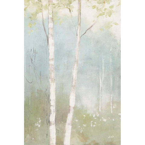 Spring Fling I Cool Crop White Modern Wood Framed Art Print by Purinton, Julia