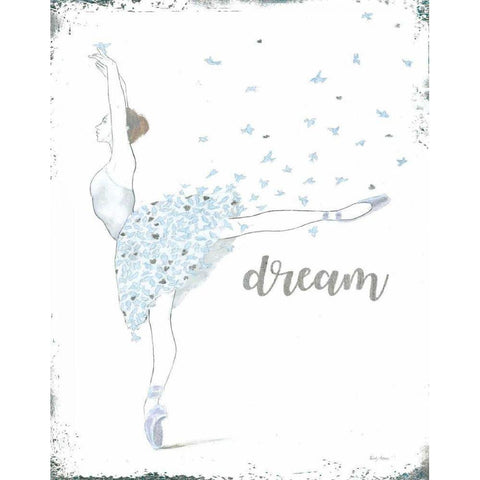 Dream Dancer II White Modern Wood Framed Art Print by Adams, Emily