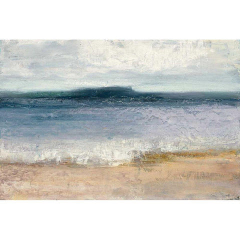 Indigo Isle Black Modern Wood Framed Art Print with Double Matting by Purinton, Julia