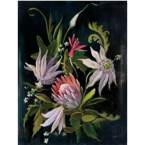 Flower Show I White Modern Wood Framed Art Print by Purinton, Julia