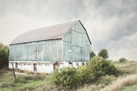 Late Summer Barn I Crop Black Ornate Wood Framed Art Print with Double Matting by Urquhart, Elizabeth