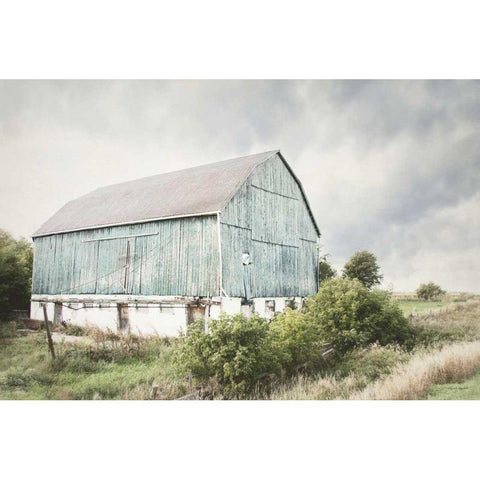 Late Summer Barn I Crop White Modern Wood Framed Art Print by Urquhart, Elizabeth